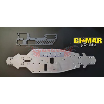 Gimar Straight tramission 3mm 7075 Chassis for Serpent SRX8GT 23" Preorder
